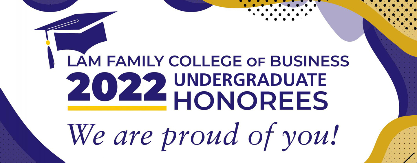 Undergraduate Honoree Banner 2022