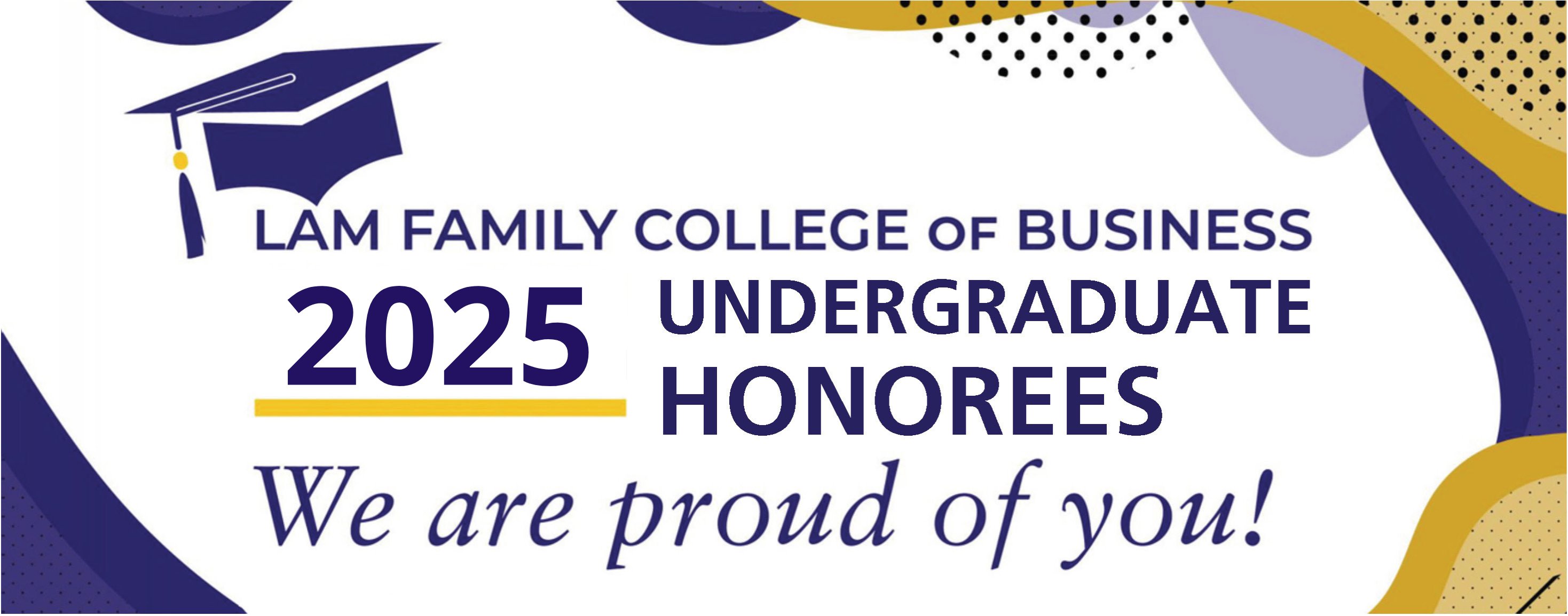 2025 Undergraduate Honorees