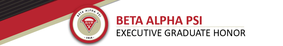 Beta Alpha Psi Executive Graduate Honor official logo