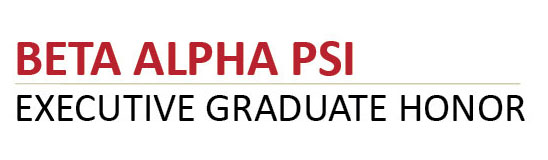 Beta Alpha Psi Executive Graduate Honor