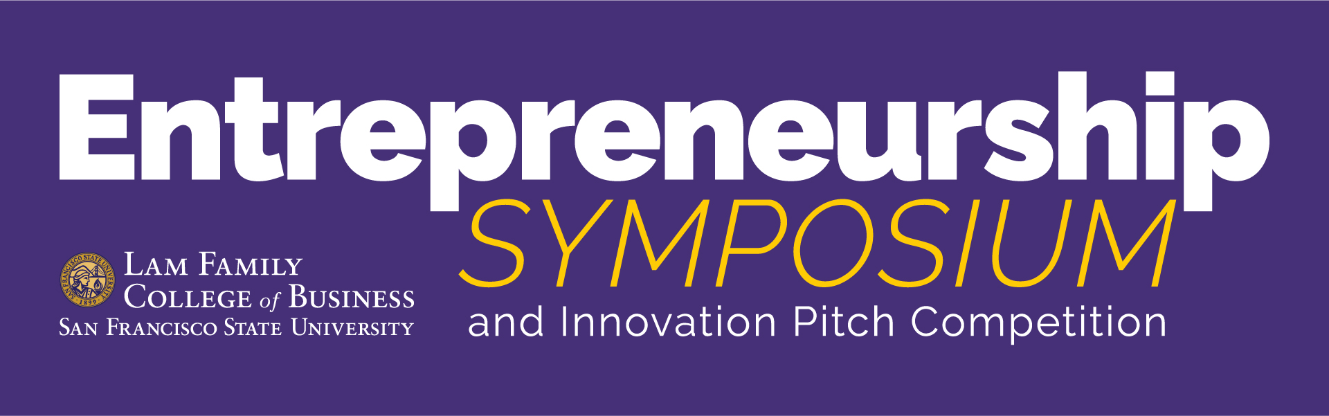 Ent Symposium and pitch competition banner