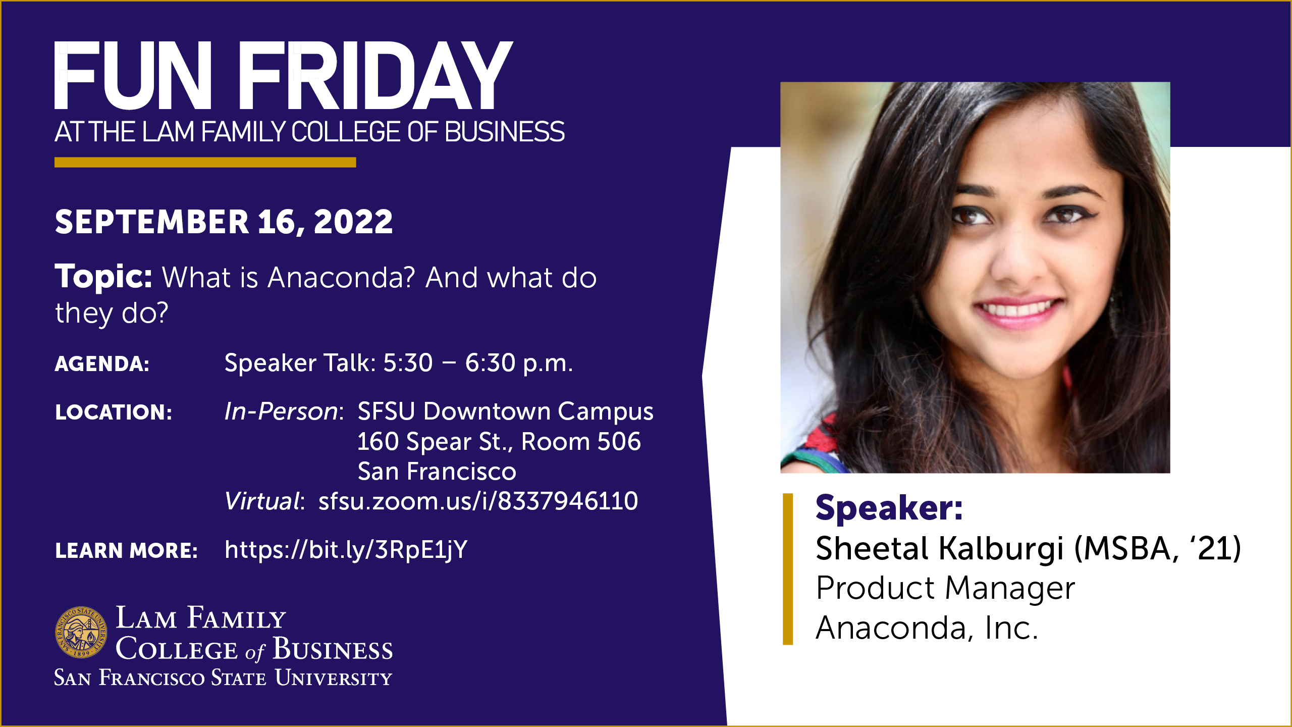 Friday Fun at the Lam Family College of Business event announce Sept. 22, 2022