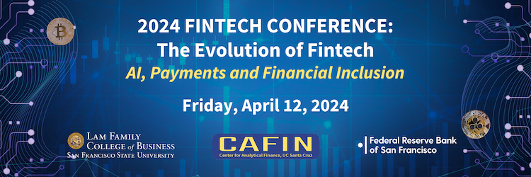 Lam Family College of Business Fintech Conference, April 12, 2024, graphic image