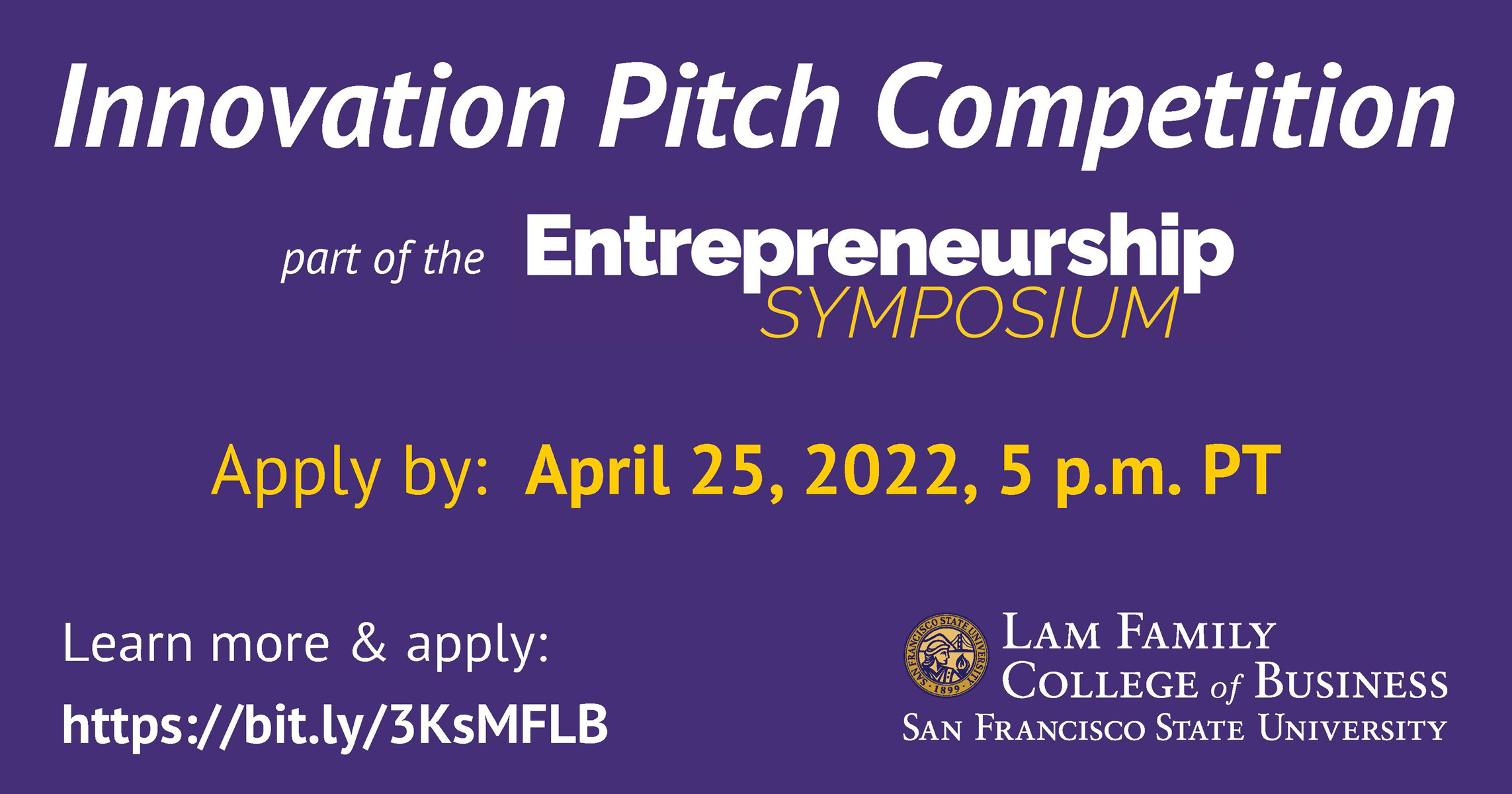 Innovation Pitch Competition April 25th