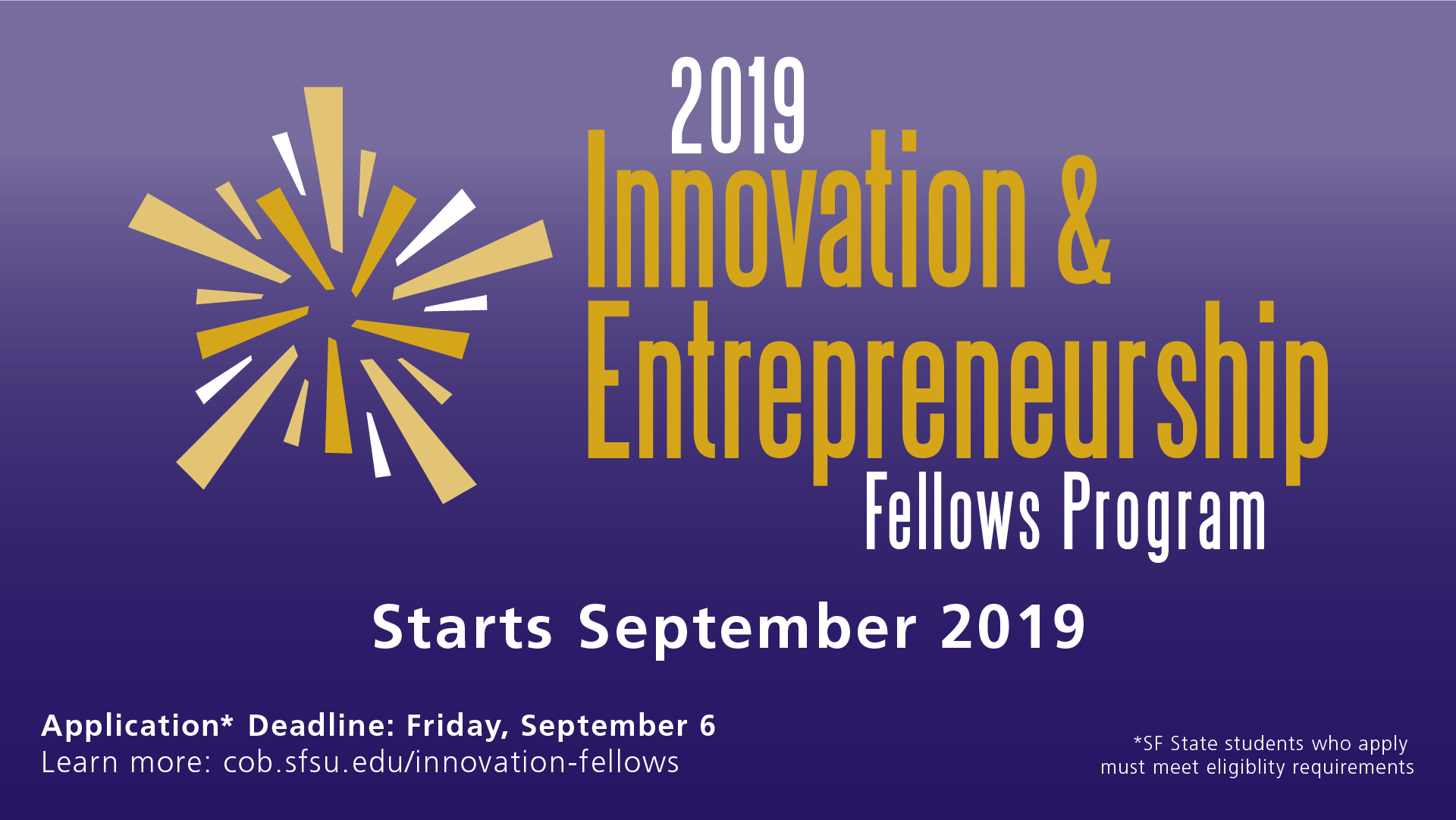 Innovation and Entrepreneurship Fellows Program 2019