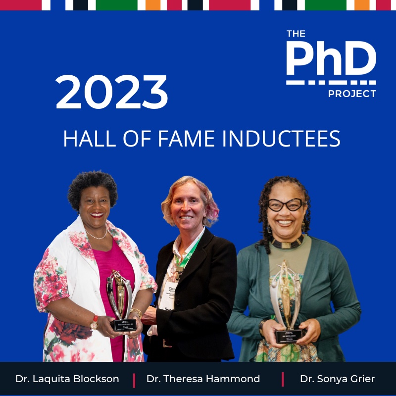 PhD Project Hall of Fame 2023 Inductees - Group Photo - Theresa Hammond