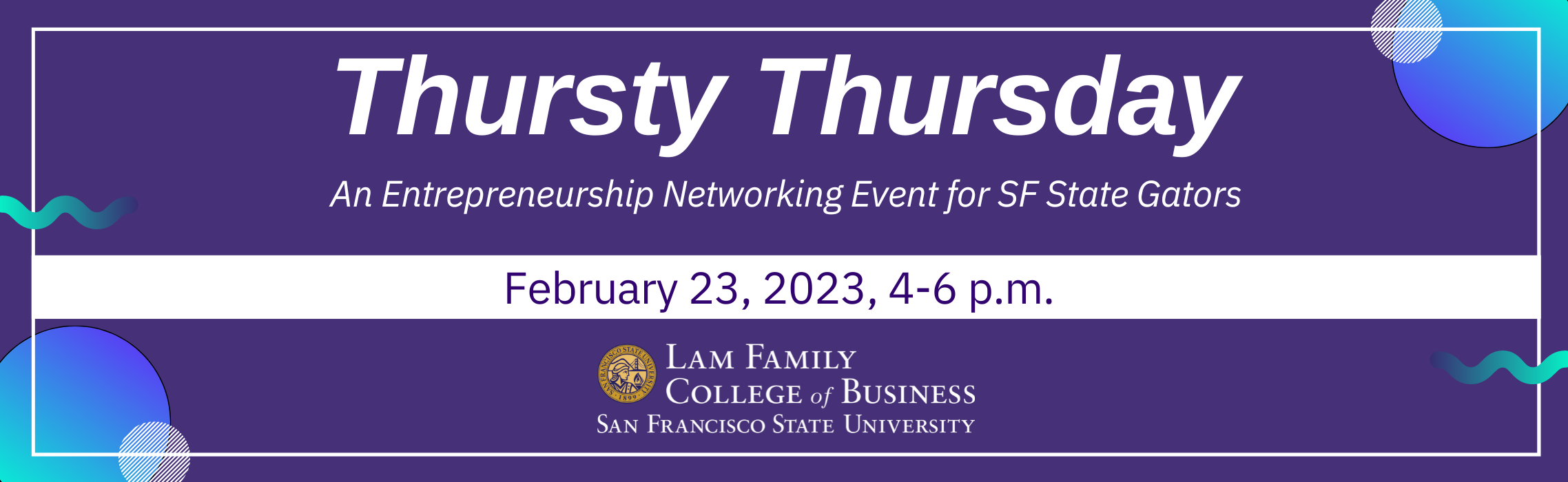 Thursty Thursday Networking Event - 2023 - web header