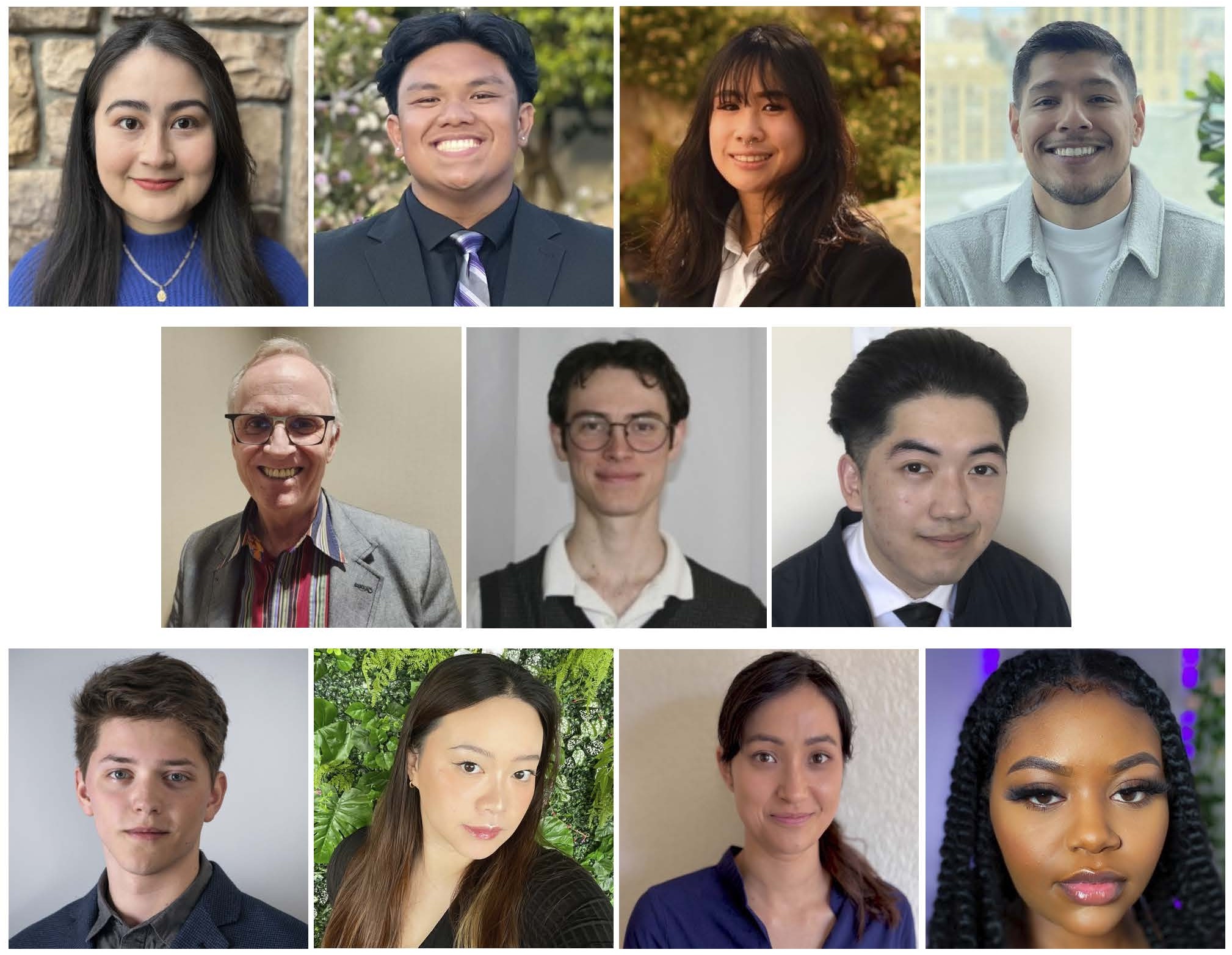 This is the grouped headshots of the Undergraduate Honorees of the Class 2024.