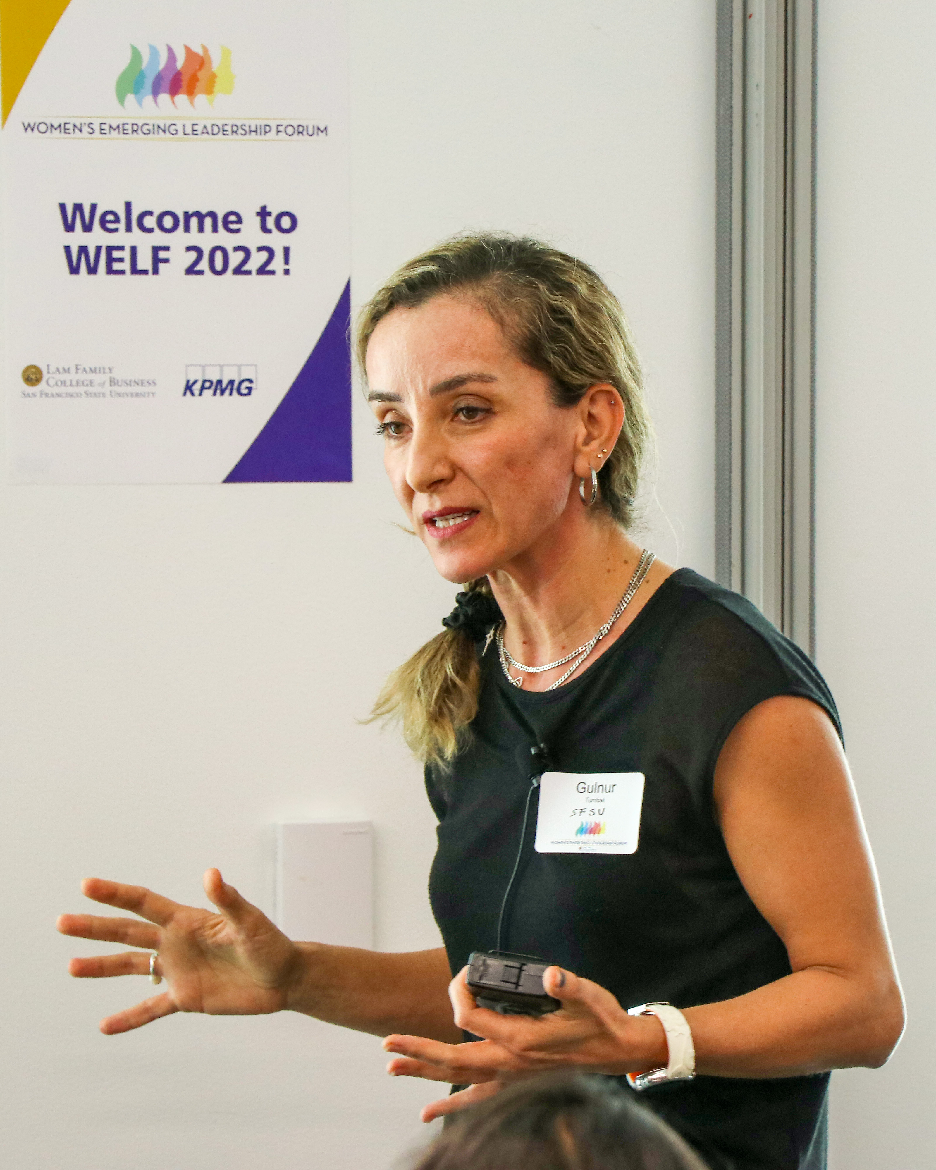 Gulnur Tumbat at WELF 2022.