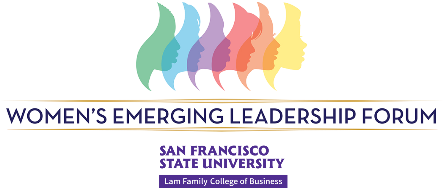 Graphic design for Women's Emerging Leadership Forum, San Francisco State University, Lam Family College of Business