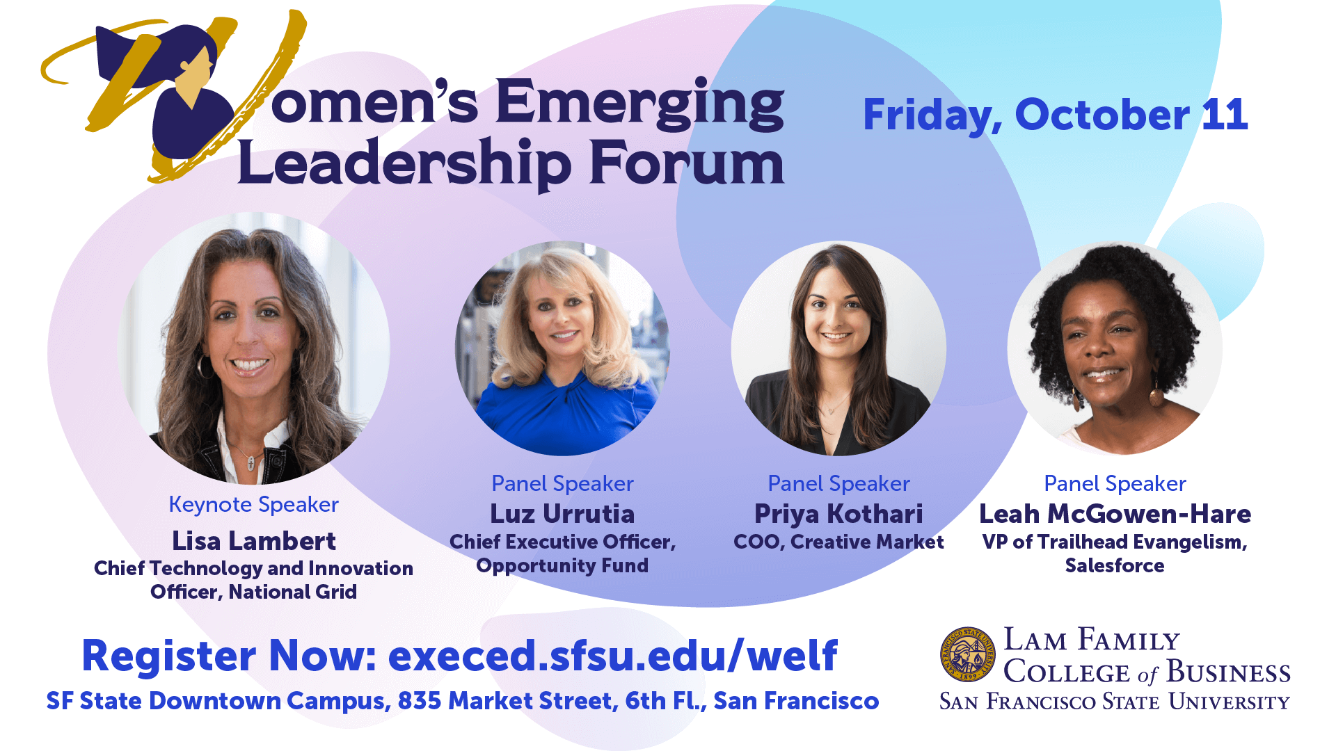 Women's Emerging Leadership Forum header