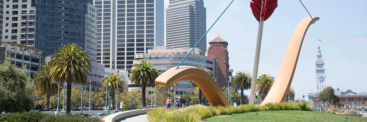 downtown sf bow sculpture