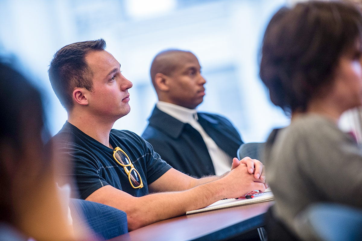 Graduate students in classroom