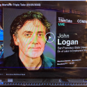Screenshot of John Logan's interview on Bloomberg TV
